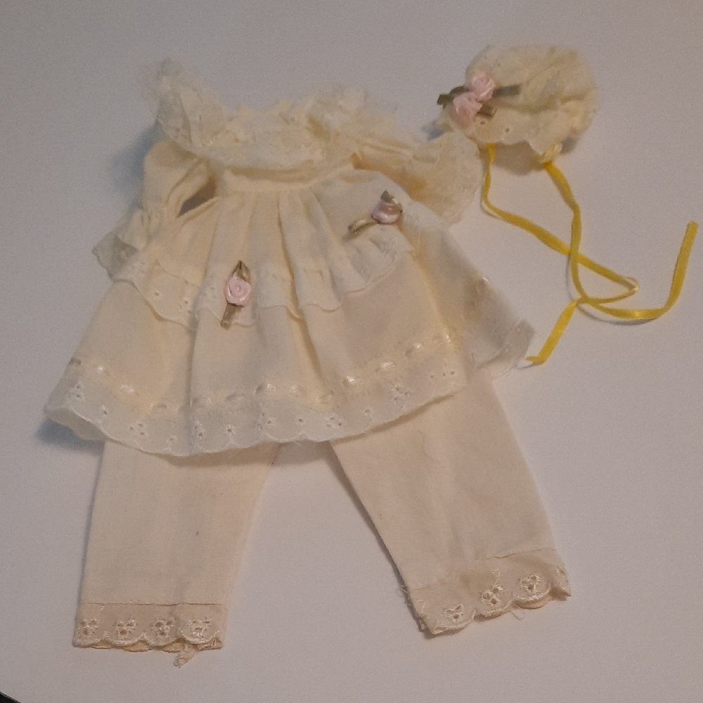 Cream Doll Dress Set